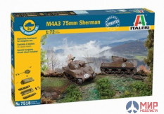 7518 Italeri 1/72 Танк SHERMAN M4 A3