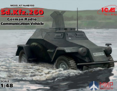 48193 ICM 1/48 Sd.Kfz.260, Германский бронеавтомобиль радиосвязи ІІ МВ