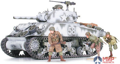 35251 Tamiya 1/35 Танк Английский  Sherman M4A3 105mm gun