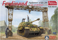 35A030 Amusing Hobby 1/35 SD.Kfz184 FERDINAND& 16t STRABOKRAN