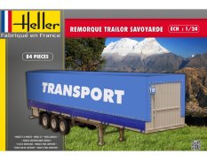 80771  трейлер REMORQUE TRAILOR SAVOYARDE (1:24) Heller