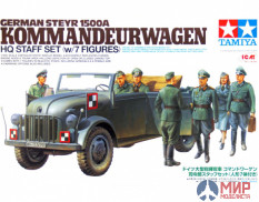 25149 Tamiya 1/35 Немецкий штабной автомобиль Steyr 1500A с 7 фигурами