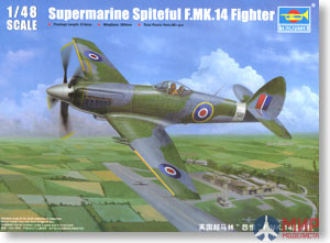 02850 Trumpeter 1/48 Самолет Supermarine Spiteful F. Mk.14 Fighter