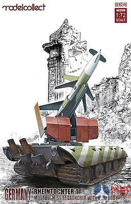 UA72076 Modelcollect 1/72 Germany Rheintochter 1 mobile missile launchter with E-100 body