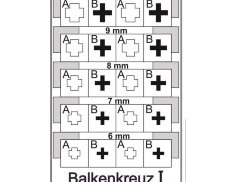 KAV M35 005 KAV models 1/35 Трафарет "Балочный крест" (Balkenkreuz) тип 1