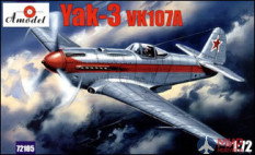 AMO72105 Amodel 1/72 Яковлев Як-3 ВК107A Советский истребитель