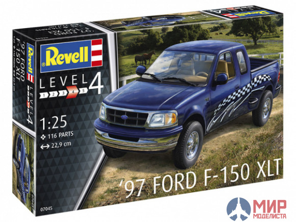 07045 REVELL АВТОМОБИЛЬ FORD F-150 XLT '97 (1:25)