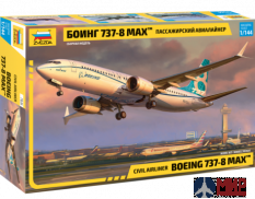 7026 Звезда 1/144 Пассажирский авиалайнер "Боинг 737-8 MAX"