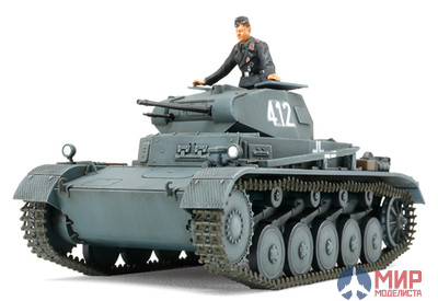 32570 Tamiya 1/48 Немецкий легк. танк PanzerkampfwagenII Ausf.A/B/C(Sd.Kfz.121) с 1 фиг(франц. комп)