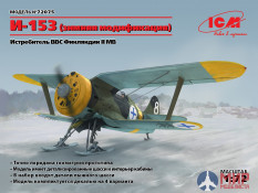 72075 ICM 1/72 И-153, Истребитель ВВС Финляндии ІІ МВ (зимняя модификация)