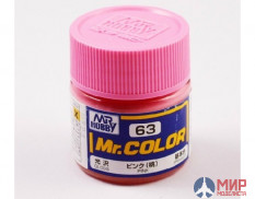 C 63 Gunze Sangyo (Mr. Color) Краска уретановый акрил Mr. Color 10мл PINK