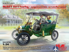 24025 ICM 1/24 Model T 1911 Touring c американскими автолюбителями