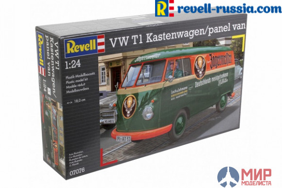 07076 Revell автомобиль VW T1 Kastenwagen/panel van 1/24