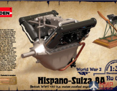 ROD622 Roden 1/32 Двигатель Hispano Suiza V8