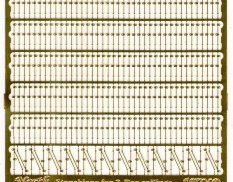 NSA200008 North Star Models 1/200 Фототравление Стойки для 2-х нитевых лееров тип 2