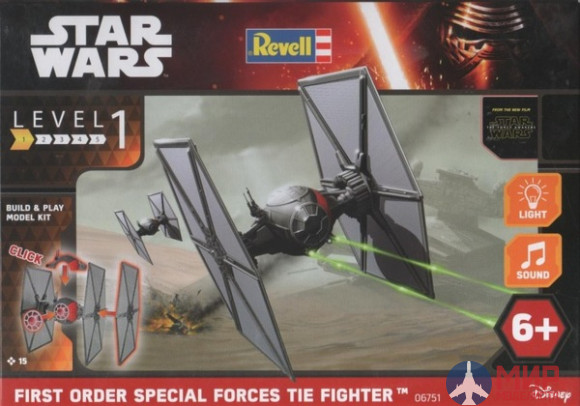 06751 Revell космический корабль First Order Special Forces TIE Fighter (1:51)