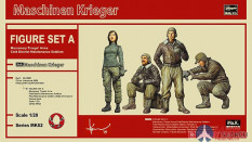 64002 Hasegawa 1:20 FIGURE SET A (4 фигуры) (Mercenary Troops' Arms Cold District Maintenance Soldie