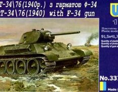UM1-337 UM 1/72 Танк Т-34 с пушкой Ф-34