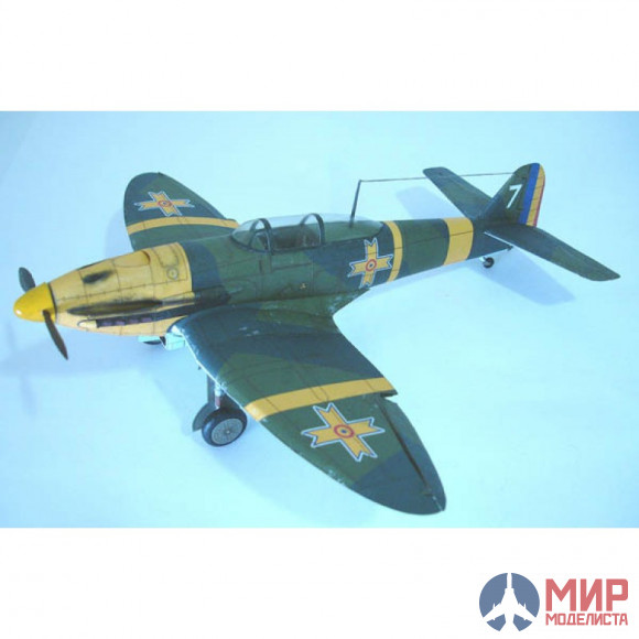 7 Бумажное моделирование Истребитель He-112B 1/33