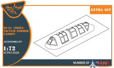 CPA72028 Clear Prop Models Остекление кабины для Ki-51 Sonia всех версий