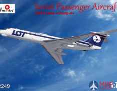 AMO72249 Amodel 1/72 Пассажирский самолет Tupolev Tu-134A LOT airlines