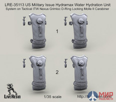 LRE35113 LiveResin Армейская питьевая система Hydramax Water Hydration Unit System 1/35