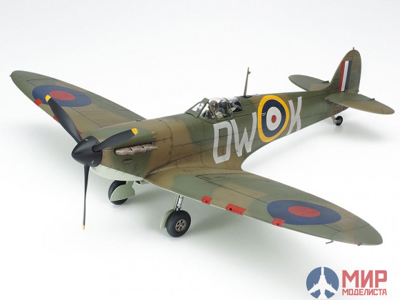 61119 Tamiya 1/48 SUPERMARINE SPITFIRE MK.I с фигурой пилота и набором фототравления