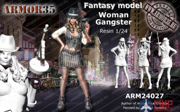 ARM24027  Armor35 Женщина гангстер 1/24