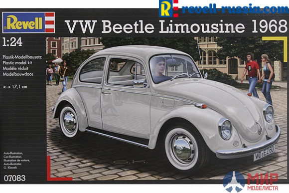 07083 Revell автомобиль VW Beetle Limousine 1968 1/24