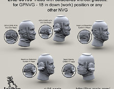 LRE35199 LiveResin Набор голов с маской без очков 1/35