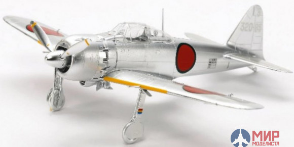 10316 Tamiya 1/72 MITSUBISHI A6M5 (ZEKE) silver plated (литники хромированные)