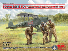 32034 ICM 1/32 Bücker Bü 131D с германскими кадетами (1939-1945 г.)