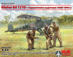 32034 ICM 1/32 Bücker Bü 131D с германскими кадетами (1939-1945 г.)