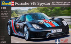 07027 Revell автомобиль Porsche 918 Spyder with Weissach package (Martini Racing Design)  (1:24)