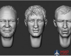 ARM356076 Armor35 Головы (с волосами) №17 1/35 (3D)