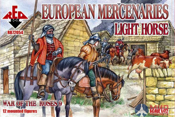 RB72054 Red Box 1/72 War of the Roses 9. European Mercenaries Light Horse