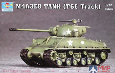 07225 Trumpeter 1/72 Танк M4A3E8 TANK (T66 Track)