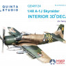 QD48124 Quinta Studio 1/48 3D Декаль интерьера кабины A-1J (для модели Tamiya)