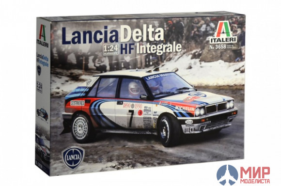 3658 Italeri автомобиль  LANCIA DELTA HF INTEGRALE  (1:24)