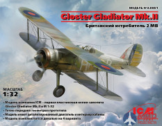 32041 ICM 1/32 Gloster Gladiator Mk.II, Британский истребитель II МВ