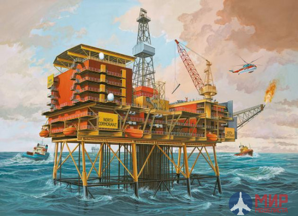 08803 Revell 1/200  Нефтяная платформа Off-Shore Oilrig North Cormorant