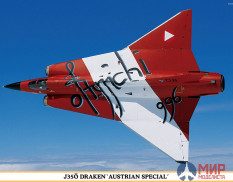 07519 Hasegawa 1/48 J35Ö DRAKEN AUSTRIAN SPECIAL Limited Edition