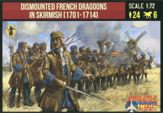 72254ST Strelets 1/72 Dismounted French Dragoons in Skirmish (1701-14)