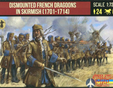 72254ST Strelets 1/72 Dismounted French Dragoons in Skirmish (1701-14)