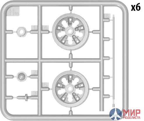 37060 MiniArt аксессуары  T-62 WHEELS SET  (1:35)
