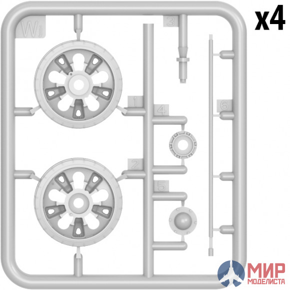 37060 MiniArt аксессуары  T-62 WHEELS SET  (1:35)