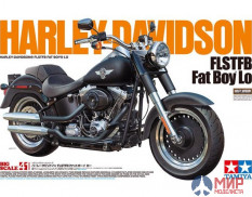 16041 Tamiya 1/6 Мотоцикл Harley Davidson FLSTFB - Fat Boy Lo