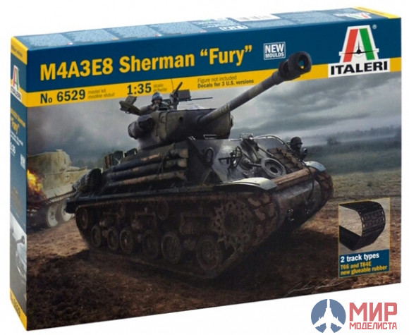 6529 Italeri 1/35 Танк M4A3E8 Sherman "FURY"