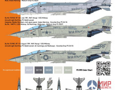 CTA008 Cut then Add 1/48 "Romeo Fox, Specter & Others" - RF-4B of VMFP-3, 3 Marking options, Low Vis