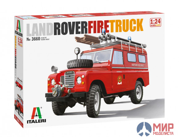 3660 Italeri автомобиль  LAND ROVER FIRE TRUCK  (1:24)